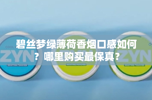 碧丝梦绿薄荷香烟口感如何？哪里购买最保真？